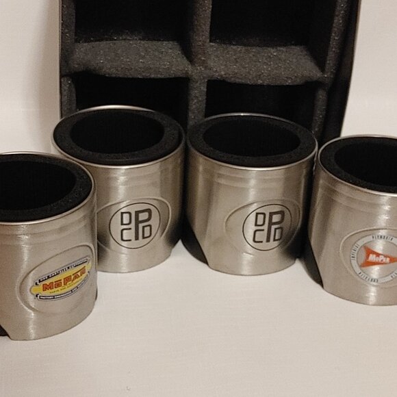 Set of 4 Assorted 75th Mopar Logo Metal Piston 1997-2012 - Picture 3 of 8